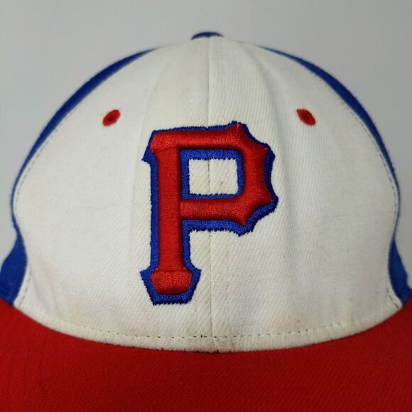 Prep Gear Fitted Hat Red White Blue Size S/M Embroidered P Logo - Picture 4 of 12